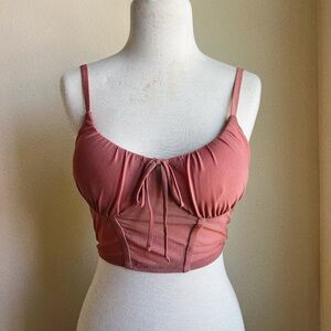 Bozzolo Rose Pink Mesh Bralette